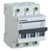 Выключатель автоматический 3P 63A 4,5кА C ВА47-29М Generica (48)