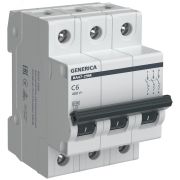 Выключатель автоматический 3P 6A 4,5kA C BA47-29M Generica (4/48)