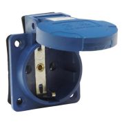 Розетка панельная РП10-3 скрытая с крышкой IP44 16А 2Р+РЕ 220В TDM*