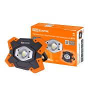 Прожектор переносной светодиодный ФП5, 15 Вт, 1250 лм, Li-Ion 3,7 B 6,6 A*ч, USB, TDM