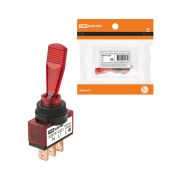 Выключатель-тумблерASW-13D 1P 12ВAC/DC 20А(3c)ON-OFFс фиксацией скраснойLED подсветкойTDM