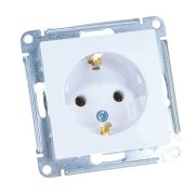 Механизм розетки 1-м СП AtlasDesign16А IP20 с заземл.  белый SchE ATN000143