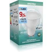 Лампа светодиод. MR-16 Gu 10  9.5W/4000 Smartbuy