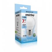 Лампа светодиод. Smartbuy-G45-7W/4000/E27 (Шар 60Вт)