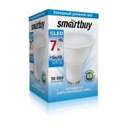 Лампа светодиод. MR-16 Gu 10  7W/4000 Smartbuy