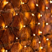 Гирлянда «Сеть» 1х1,5м, черный ПВХ, 160 LED теплый белый, 215-116