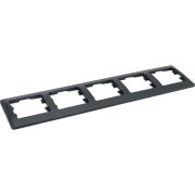 Glossa Рамка 5-ая  горизонт.антрацит GLS000705  (1шт)