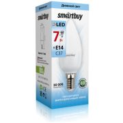 Лампа светодиод. Smartbuy-C37-7W/4000/E14 (Свеча 60Вт)