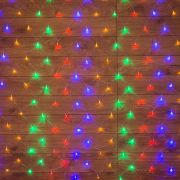 Гирлянда «Сеть» 1,8х1,5м, прозрачных ПВХ, 180 LED Мультиколор, 215-139