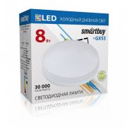 Лампа светодиод. Smartbuy-Tablet GX53 8W6000 мат.стекло