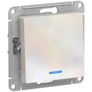 Механизм Выключателя 1кл. СП AtlasDesign 10A IP20 (сх.1) 10АХ с подсветкой жемчуж. SchE ATN000413