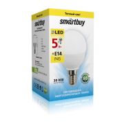 Лампа светодиод. Smartbuy-P45-5W/4000/E14 (Шар 40Вт)