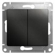 Glossa Выключатель 2кл.антрацит механизм GSL000751  (1шт)