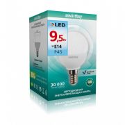 Лампа светодиод. Smartbuy-P45-9.5W/4000/E14 (Шар 85Вт)