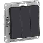 Механизм Выключателя 3кл. СП AtlasDesign 10A IP20 (сх.1+1+1) 10АХ карбон SchE ATN001031