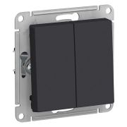 Механизм Выключателя 2кл. СП AtlasDesign 10A IP20 (сх.5) 10АХ карбон SchE ATN001051