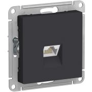 Механизм розетки компьютерной RJ45 AtlasDesign CAT.5e карбон SchE ATN001083