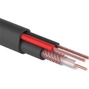Кабель видеонаблюдения КВК-П-2+ 2х0,50мм, черный OUTDOOR PROCONNECT