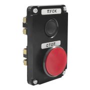Пост кнопочный ПКЕ-122/2 У2 красн.гриб IP54 (пластик)