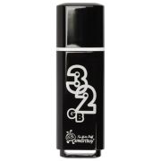 USB 2.0 накопитель Smartbuy 032GB Glossy series Black (SB32GBGS-K)