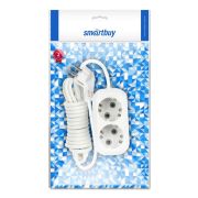 Удлинитель 2 гнезда 5м c/з 16А/2,2кВт ПВС 3х1,0 Smartbuy