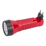 Фонарь светодиодный аккумуляторный  7led с прямой зарядкой Smartbuy  (SBF-95-R) красный