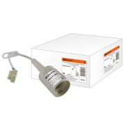 Патрон подвесной с клеммной колодкой, Е27, белый, TDM SQ0335-0023