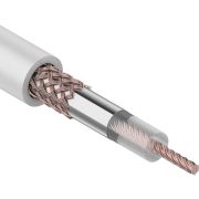Кабель RG-6U 75 Ом коаксиальный  CCS/Al/Al, 48%, белый, бухта PROconnect 01-2205