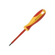 Диэлектрическая отвертка крестовая PH0x60, до1000В,VDE, прорез.ручка SmartbuyTools