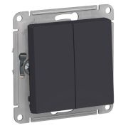 Механизм переключателя 2кл. СП AtlasDesign 10A IP20 (сх.6) 10АХ карбон SchE ATN0001065