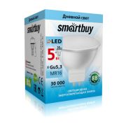 Лампа светодиод. MR-16 Gu 5.3  5W/4000 Smartbuy (40 Вт)