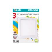 Встраиваемый (LED) светильник DL Smartbuy Square-3w/6500K/IP20 (SBL-DLSq-3-65K)