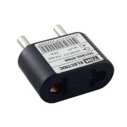 Переходник (тип CEE 7/17 - тип А/F) плоский 10А макс. 250В черный TDM SQ1806-0088