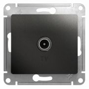 Glossa Розетка ТВ проходн.антрацит. механизм GSL000792  (1шт)