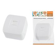 Розетка TФ (RJ-11) открытой установки IP20, белая «Дача» Народная SQ1824-0012