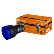 Лампа AD-22DS(LED)матрица d22мм синий 24В AC/DC TDM