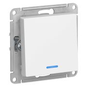 Механизм Выключателя 1кл. СП AtlasDesign 10A IP20 (сх.1) 10АХ с подсветкой бел. SchE ATN000113