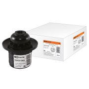 Патрон карболитовый с кольцом, Е27, черный, TDM SQ0335-0002