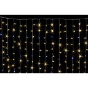 Занавес 240 Led ТЁПЛО-БЕЛЫЙ 2х2м, 16 нитей, flash-w; в помещ, прозр-пр, соединяется, ш.п. 3м, IP 20