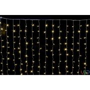 Занавес-пвх 280 Led БЕЛЫЙ 2х2м. flash-w; 14 нитей, матовый диод, пров-черн. Ø2мм, соединяется, IP 54