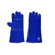 Краги 2HANDS спилок 5-ти палые (синие)  (р.10,5)