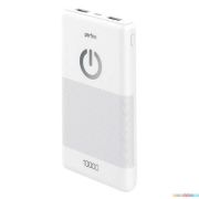 Внешний аккумулятор Power bank Perfeo 10000mAh USB 1А, 2.1A, micro USB, White, белый