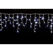 Бахрома-каучук 100 Led БЕЛЫЙ 0.3x0.4x0.6x0.4 flash-w; пров-прозр. Ø3мм, соединяется, 3м, IP 65