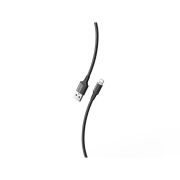 Кабель для зарядки и передачи данных S14 Lightning черный, 3 А, 1 м, Smartbuy (iK-512-S14b)