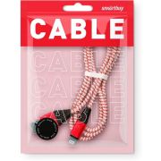 Дата-кабель Smartbuy 8pin HEDGEHOG красный 2 А, 1 м (iK-512HH red)/100