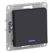 Механизм Выключателя 1кл. СП AtlasDesign 10A IP20 (сх.1) 10АХ с подсветкой карбон SchE ATN001013